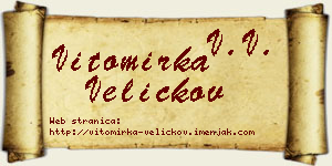 Vitomirka Veličkov vizit kartica